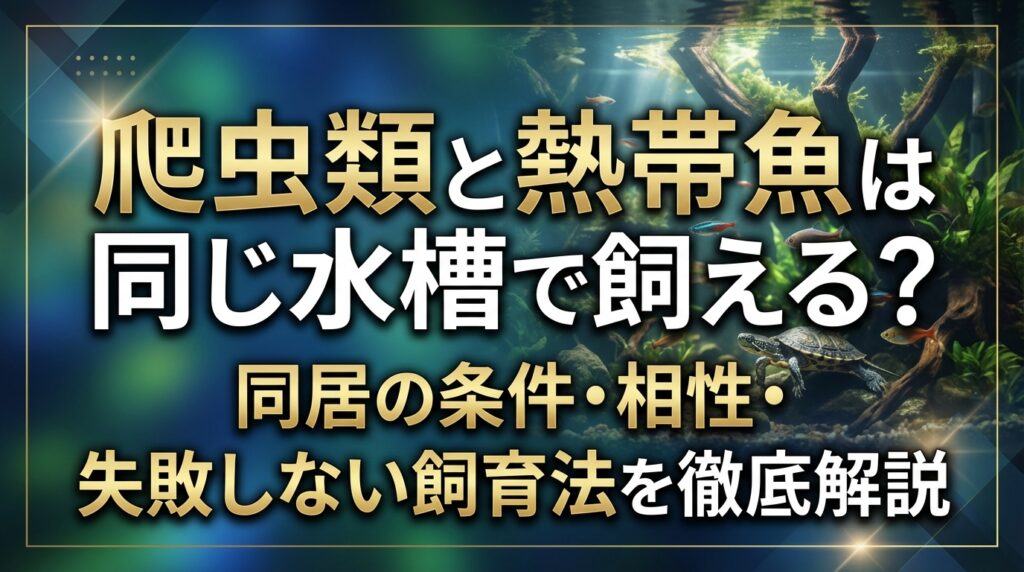 爬虫類と熱帯魚は同じ水槽で飼える？同居の条件・相性・失敗しない飼育法を徹底解説