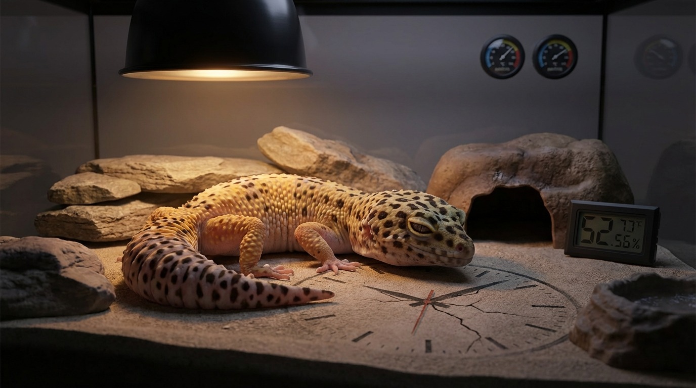 爬虫類が寝ない?睡眠不足のサインと原因別の対処法