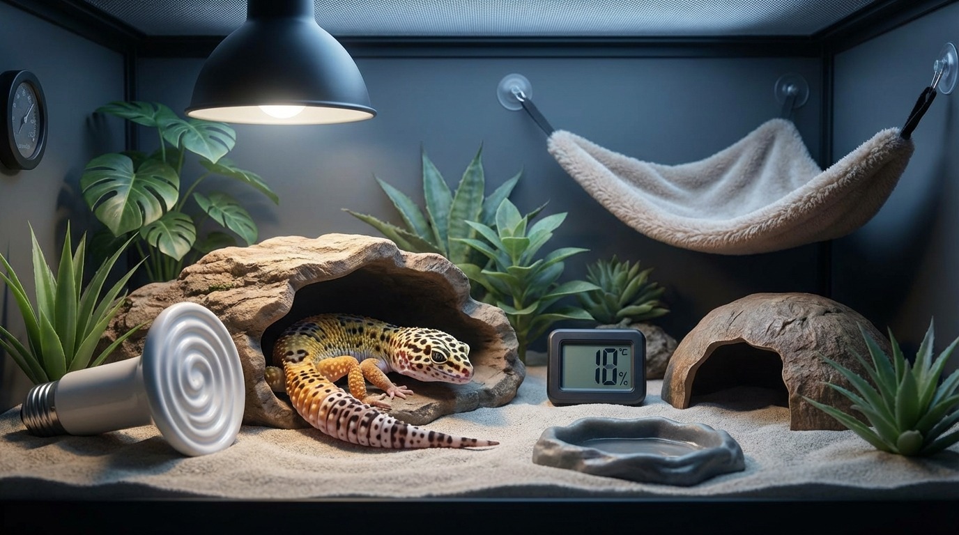 爬虫類の睡眠環境改善に役立つ飼育グッズ4選