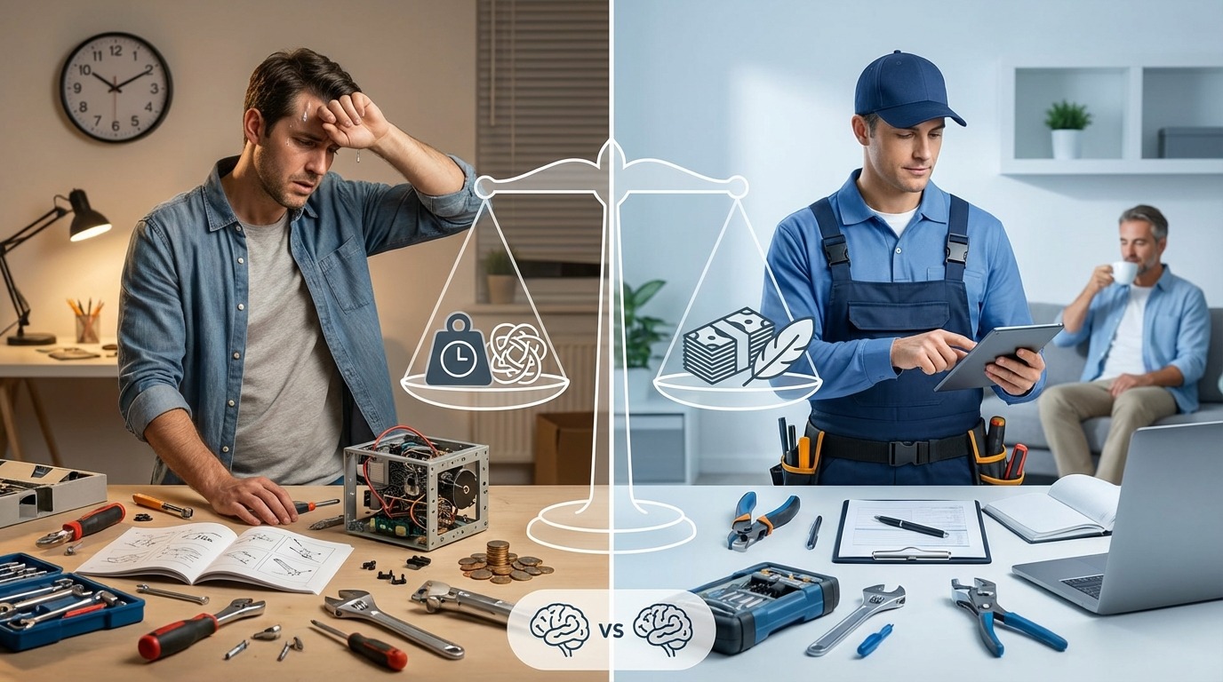 自分で対応vs業者依頼｜費用・手間・心理的負担を比較