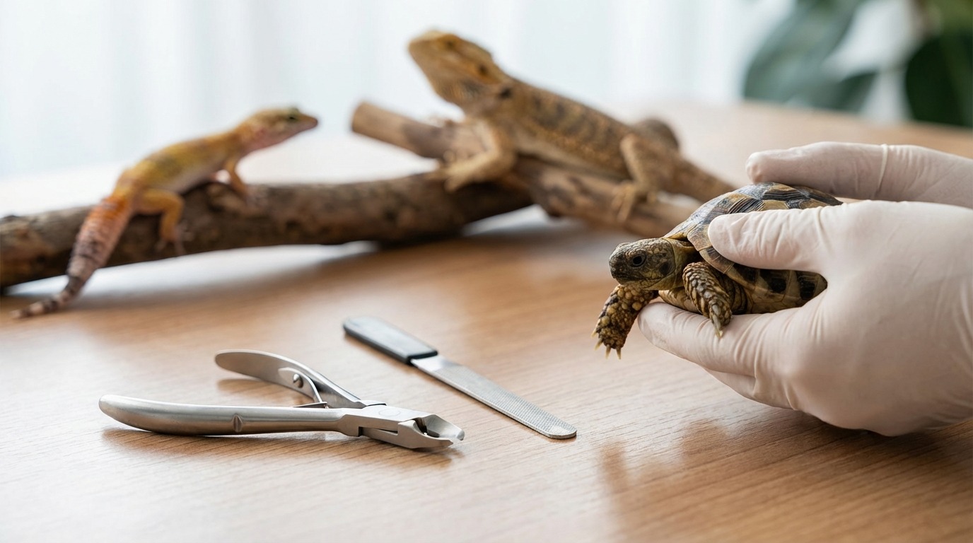 【種類別】爬虫類の爪切りのコツと注意点