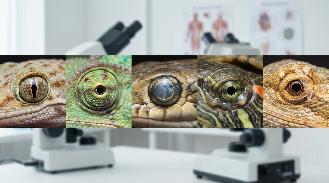 爬虫類の目のトラブル｜5大原因と症状の見分け方