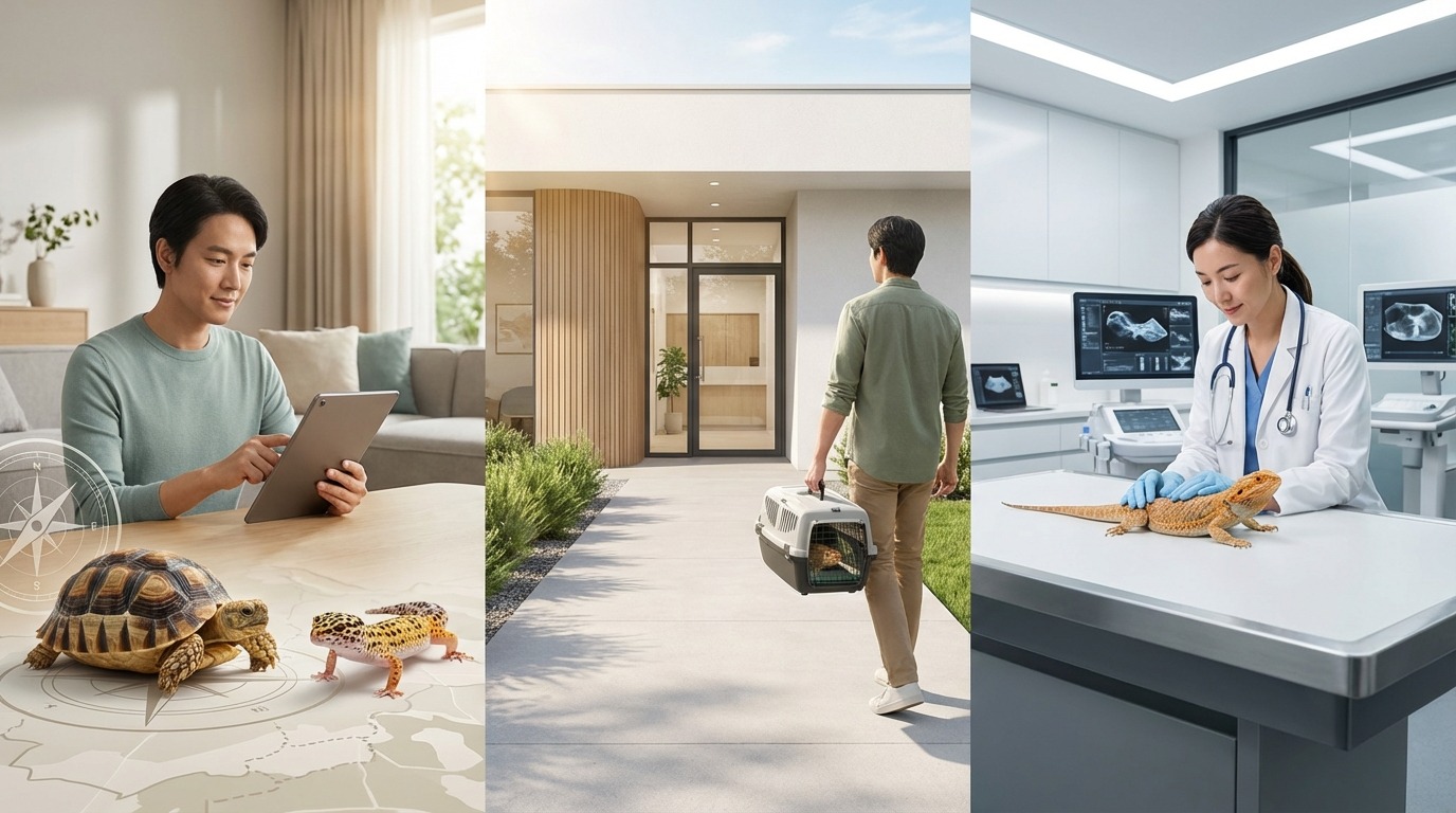 爬虫類を診られる動物病院の探し方と受診の流れ