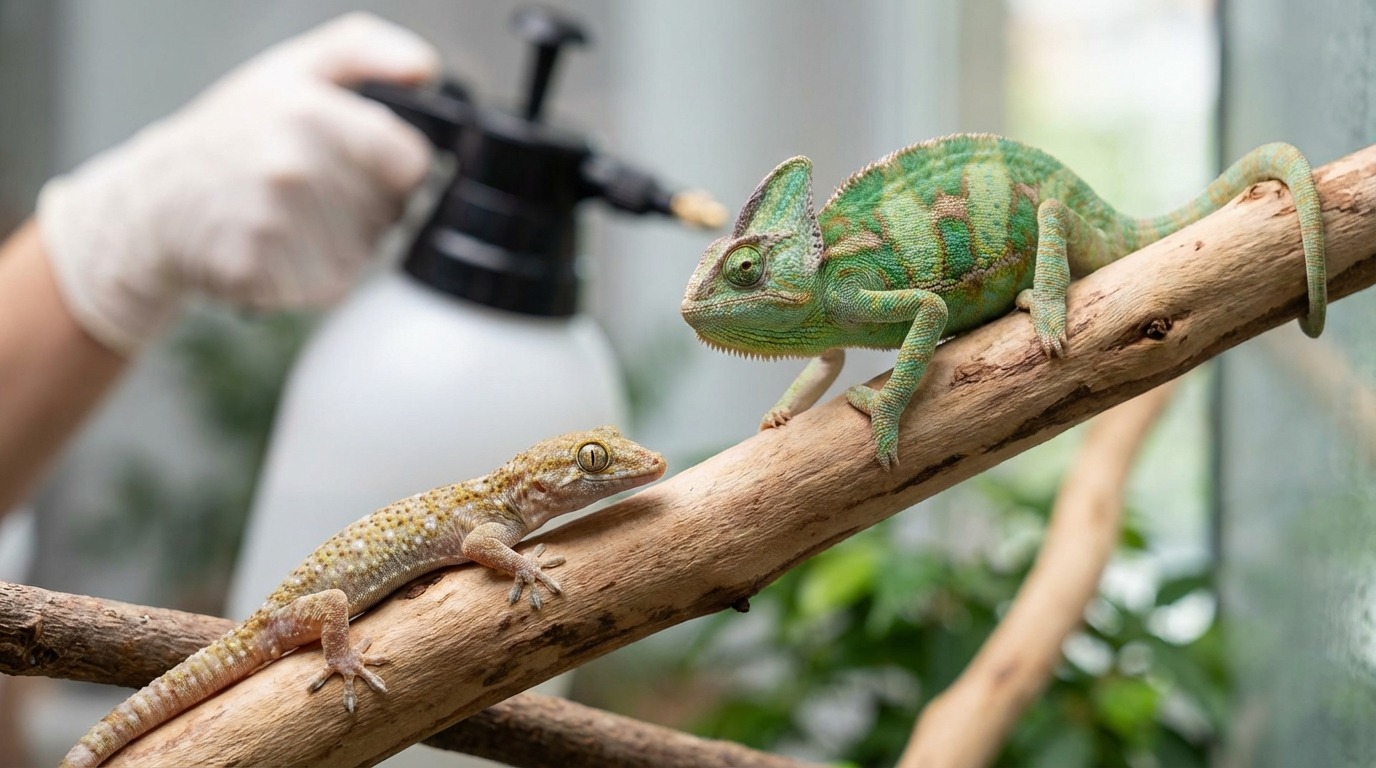爬虫類の目のトラブルを予防する日常ケア