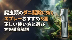 爬虫類のダニ駆除に効くスプレーおすすめ5選｜正しい使い方と選び方を徹底解説