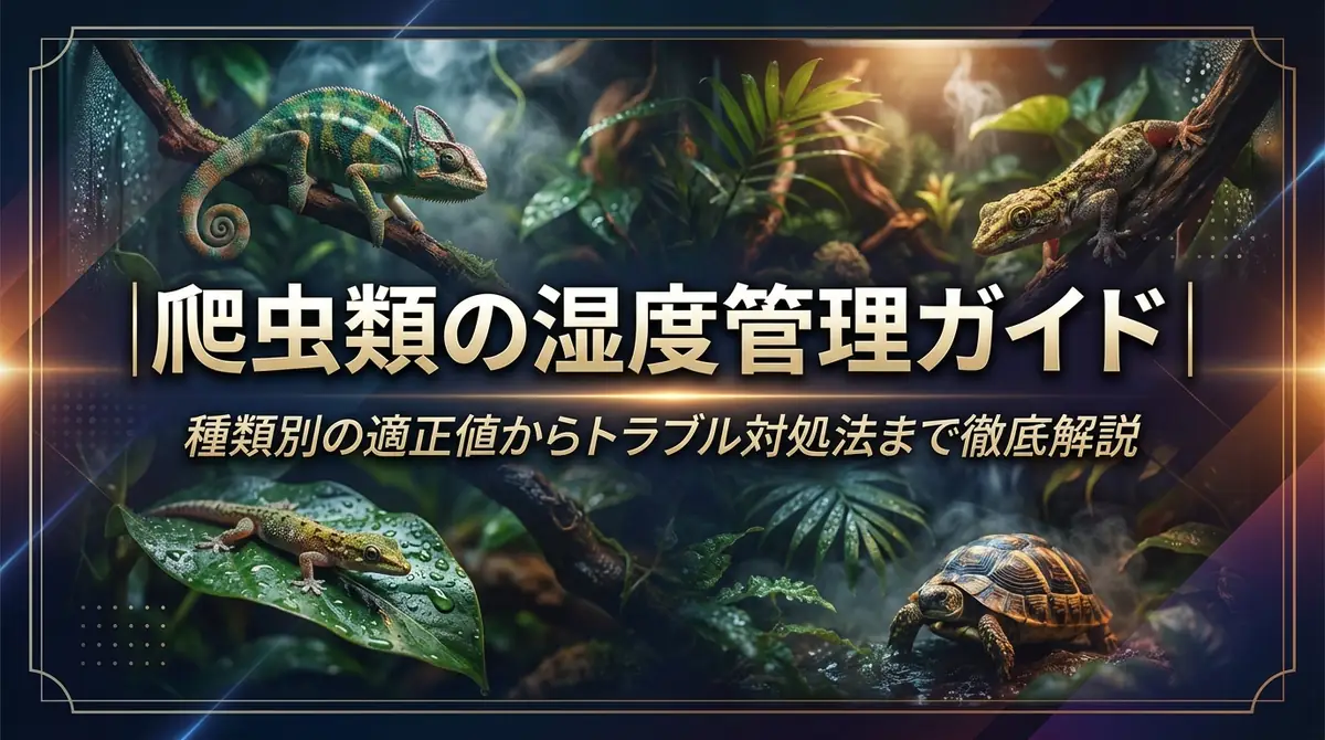 爬虫類の湿度管理ガイド｜種類別の適正値からトラブル対処法まで徹底解説