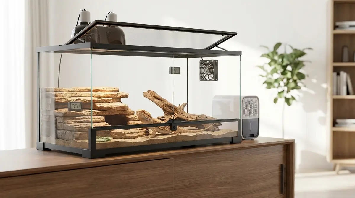 爬虫類ケージの湿度を下げる4つの方法