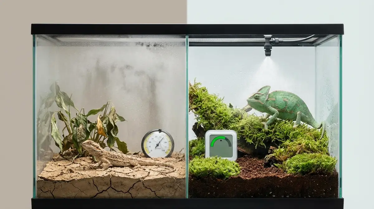 爬虫類の湿度管理でよくある失敗と解決策