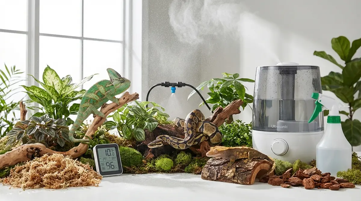 爬虫類の湿度管理に必要なグッズと選び方