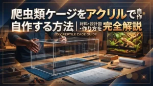 爬虫類ケージをアクリルで自作する方法｜材料・設計図・作り方を完全解説