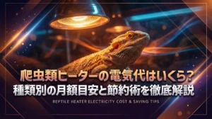爬虫類ヒーターの電気代はいくら？種類別の月額目安と節約術を徹底解説