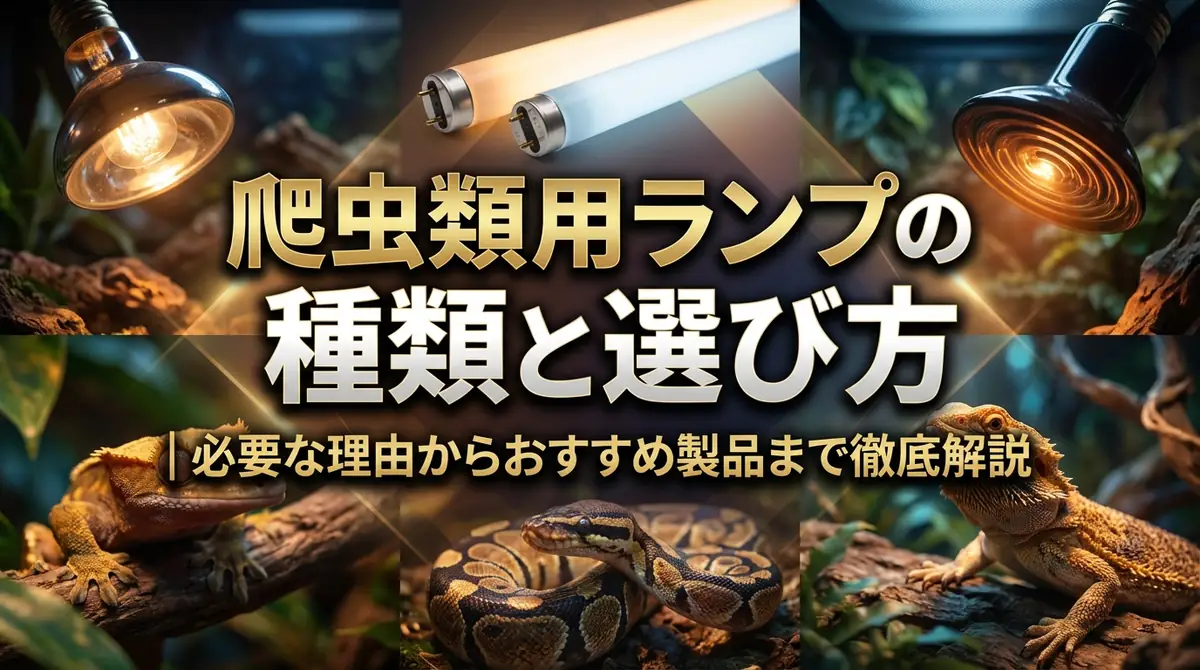 爬虫類用ランプの種類と選び方|必要な理由からおすすめ製品まで徹底解説