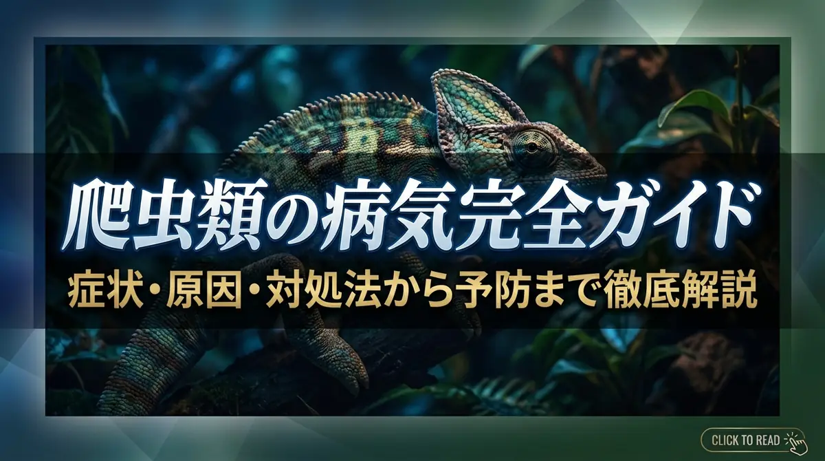 爬虫類の病気完全ガイド｜症状・原因・対処法から予防まで徹底解説