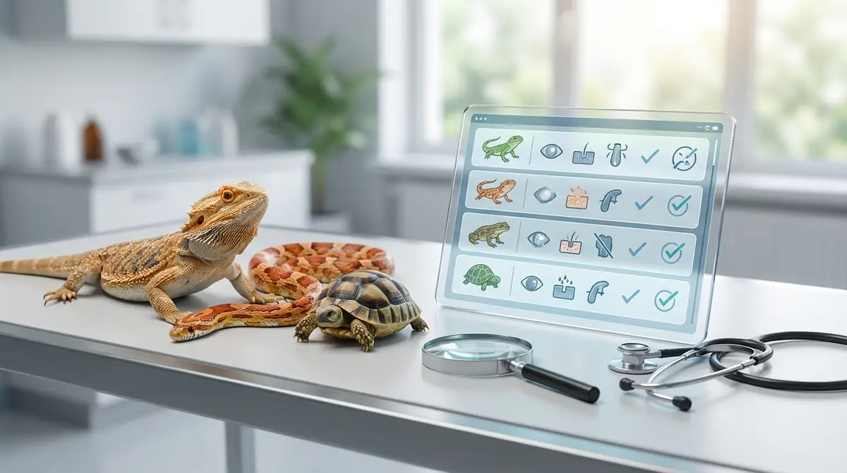 【症状別】爬虫類の病気クイックチェック表