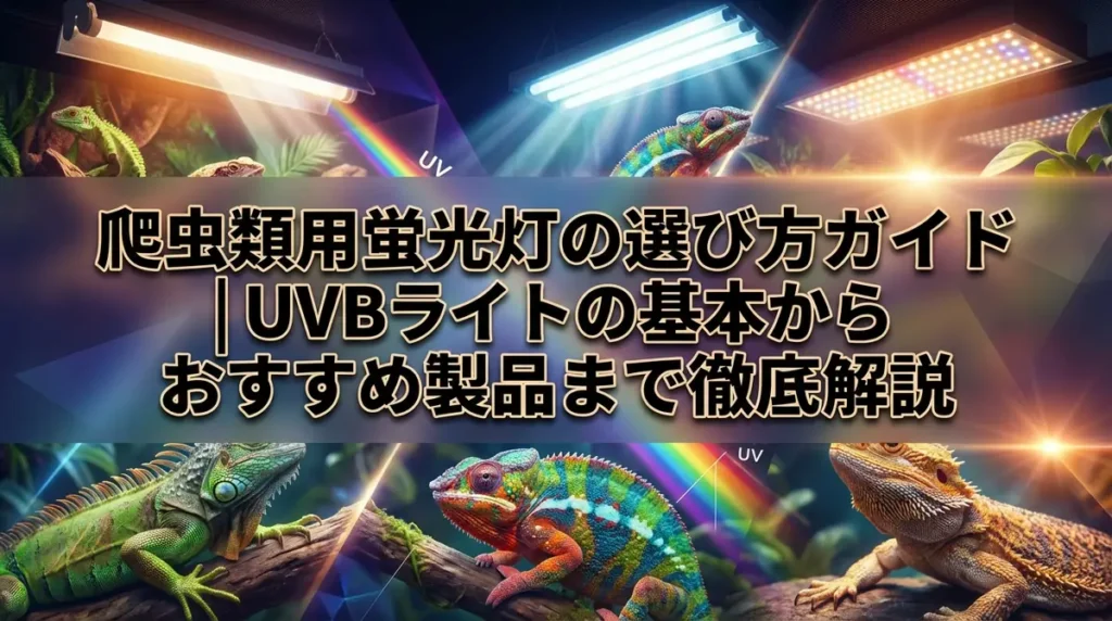 爬虫類用蛍光灯の選び方ガイド｜UVBライトの基本からおすすめ製品まで徹底解説