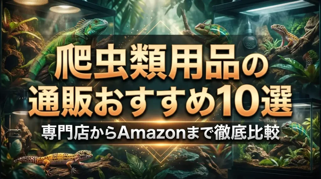 爬虫類用品の通販おすすめ10選｜専門店からAmazonまで徹底比較