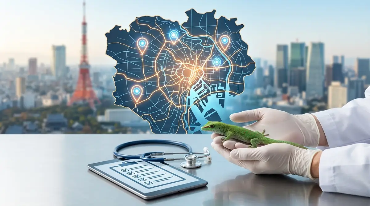 爬虫類の病院を都内で探すときの5つのチェックポイント