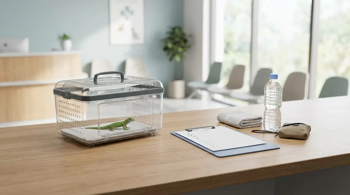 爬虫類を病院に連れて行く前の準備チェックリスト