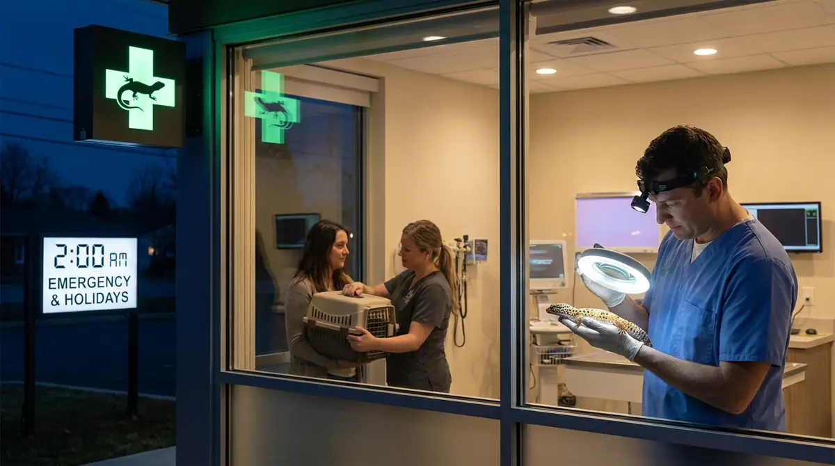 夜間・休日・緊急時に対応している爬虫類の病院