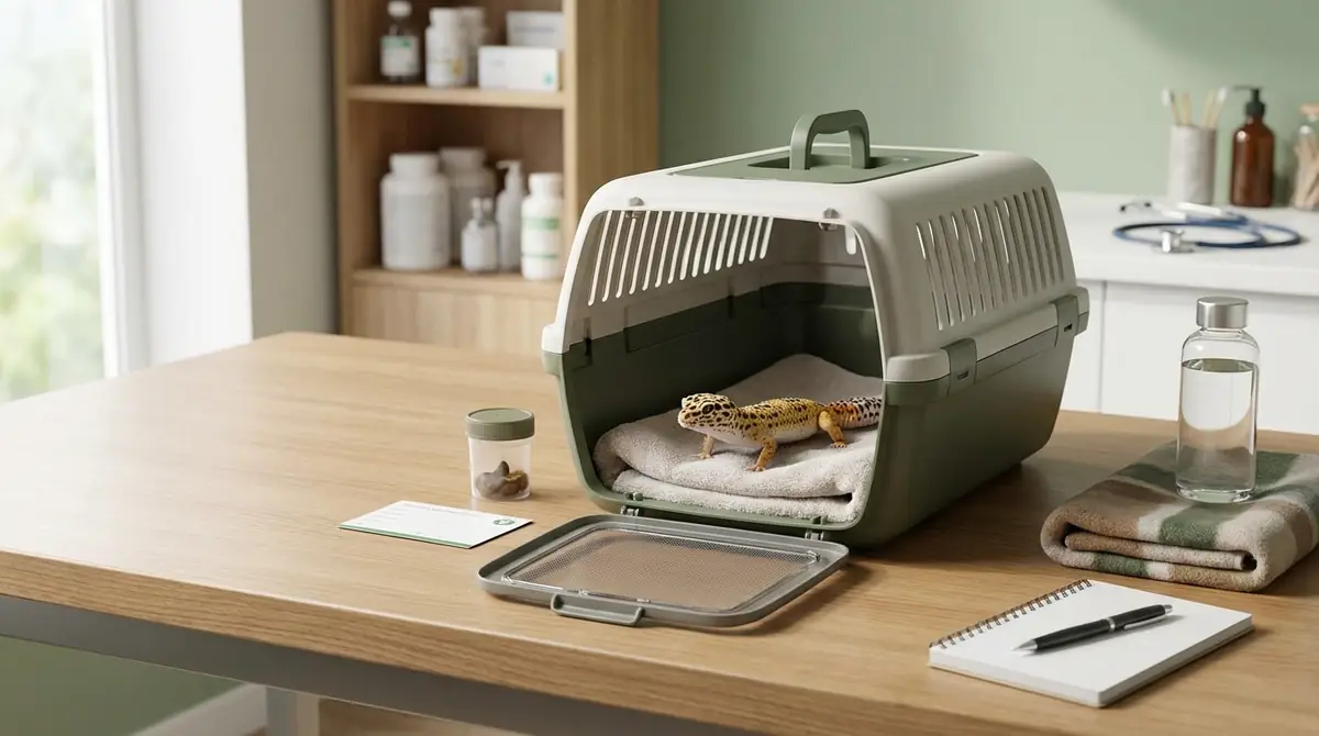 爬虫類を病院に連れて行くときの準備と持ち物
