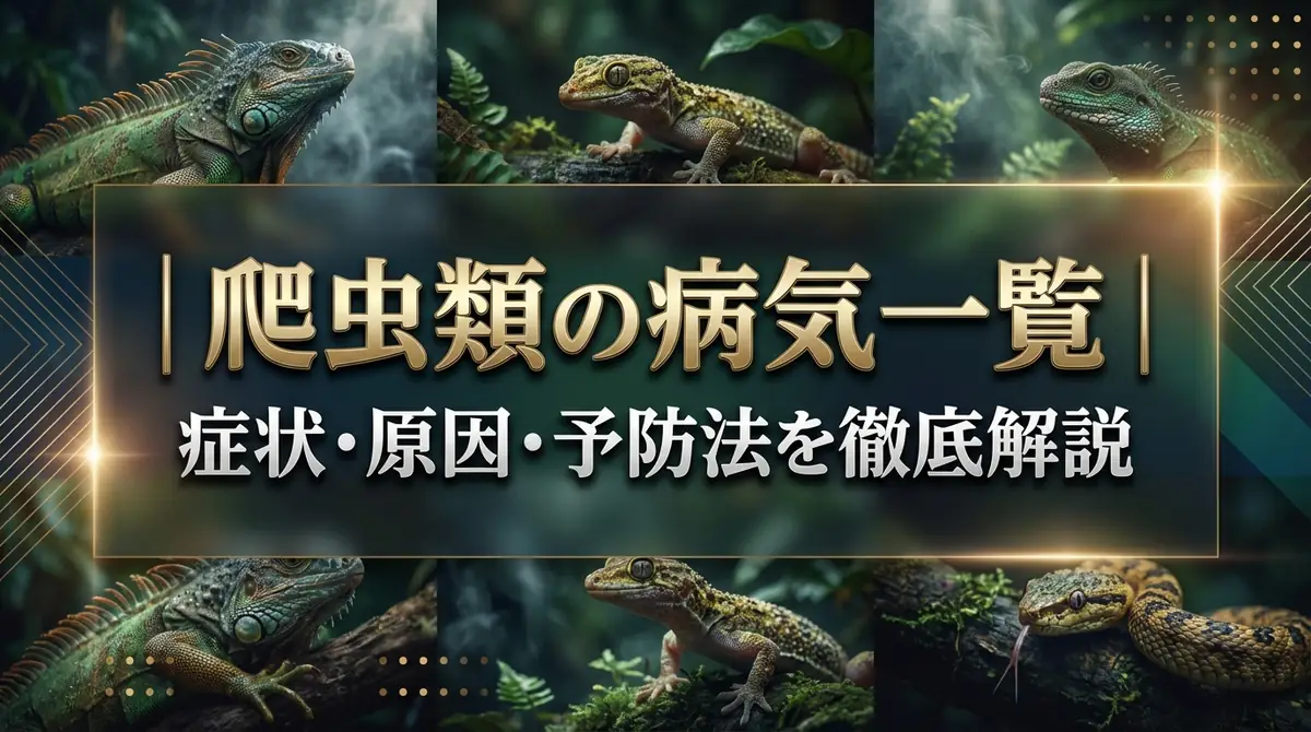 爬虫類の病気一覧|症状・原因・予防法を徹底解説