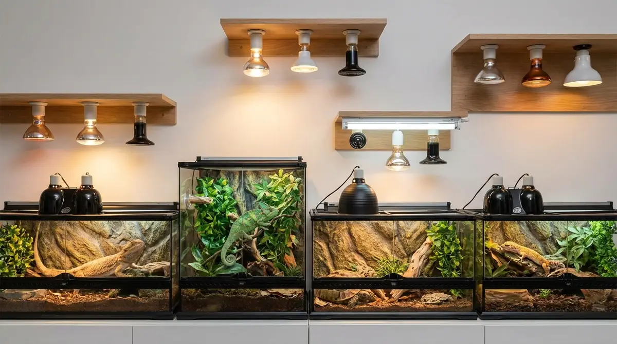 【早見表】飼育種別に必要な爬虫類用ランプの組み合わせ