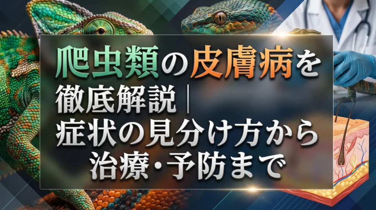 爬虫類の皮膚病を徹底解説｜症状の見分け方から治療・予防まで
