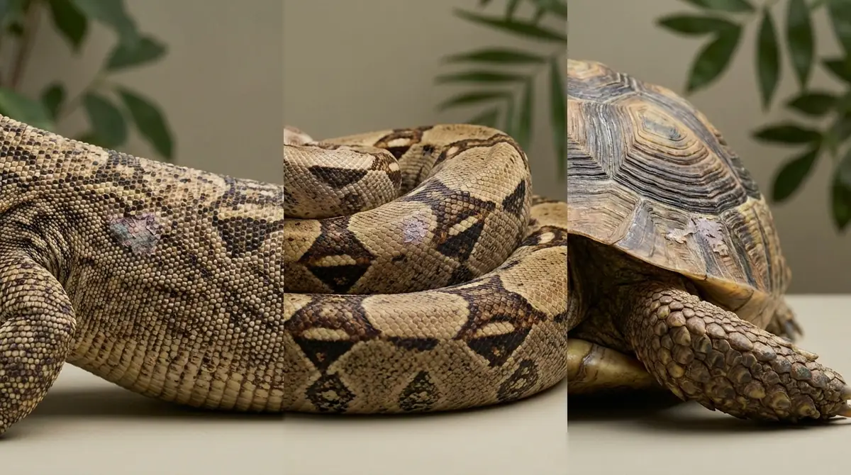 【種類別】トカゲ・ヘビ・カメの皮膚病の特徴