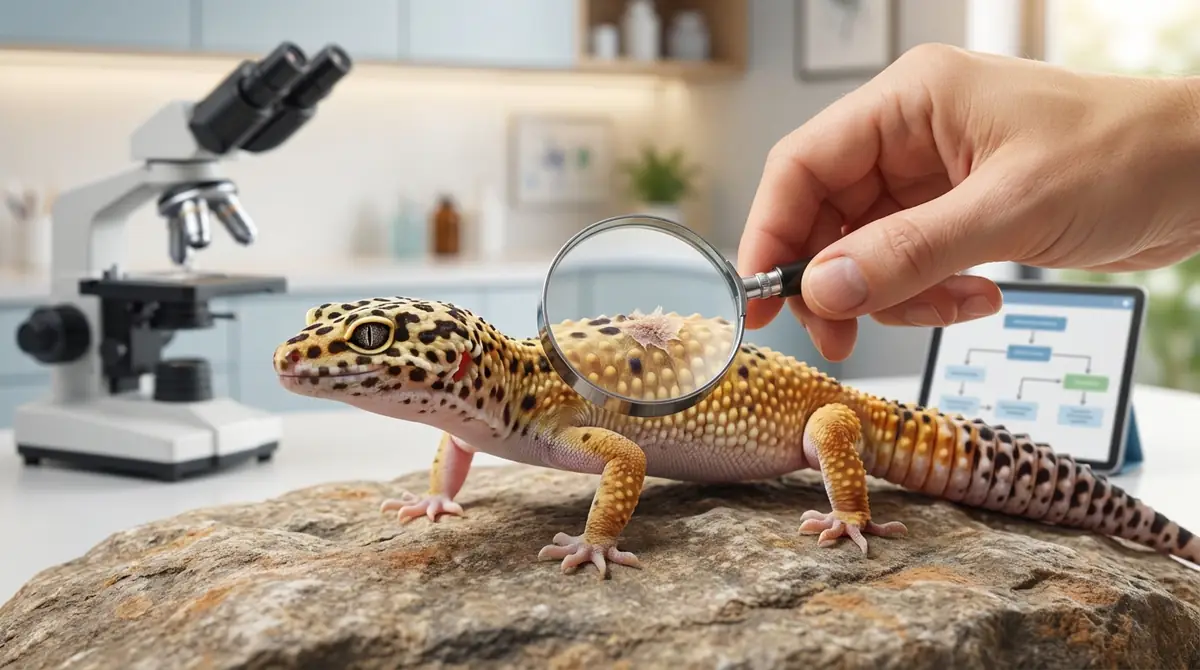 爬虫類の皮膚病を発見したときの対処フロー