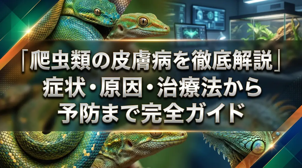 爬虫類の皮膚病を徹底解説|症状・原因・治療法から予防まで完全ガイド