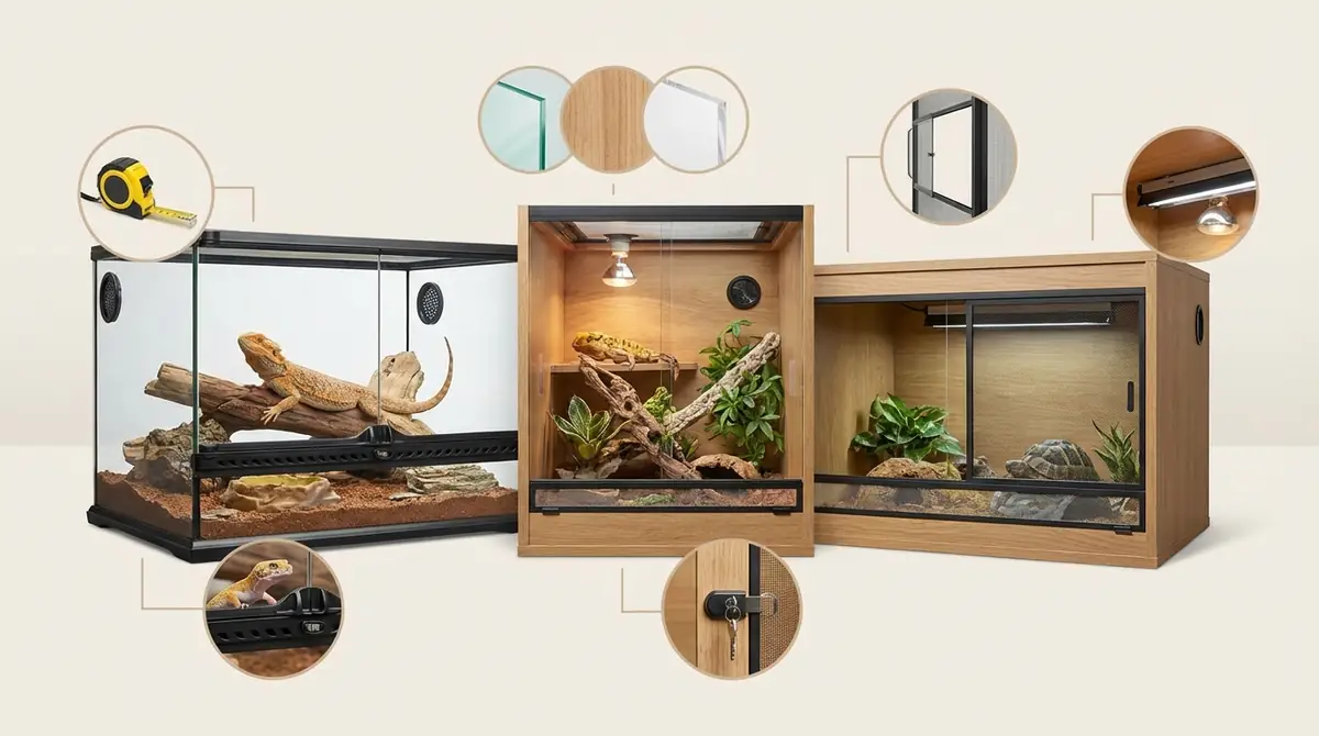 爬虫類用のケージを選ぶ5つのチェックポイント