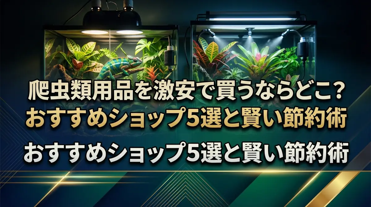 爬虫類用品を激安で買うならどこ？おすすめショップ5選と賢い節約術
