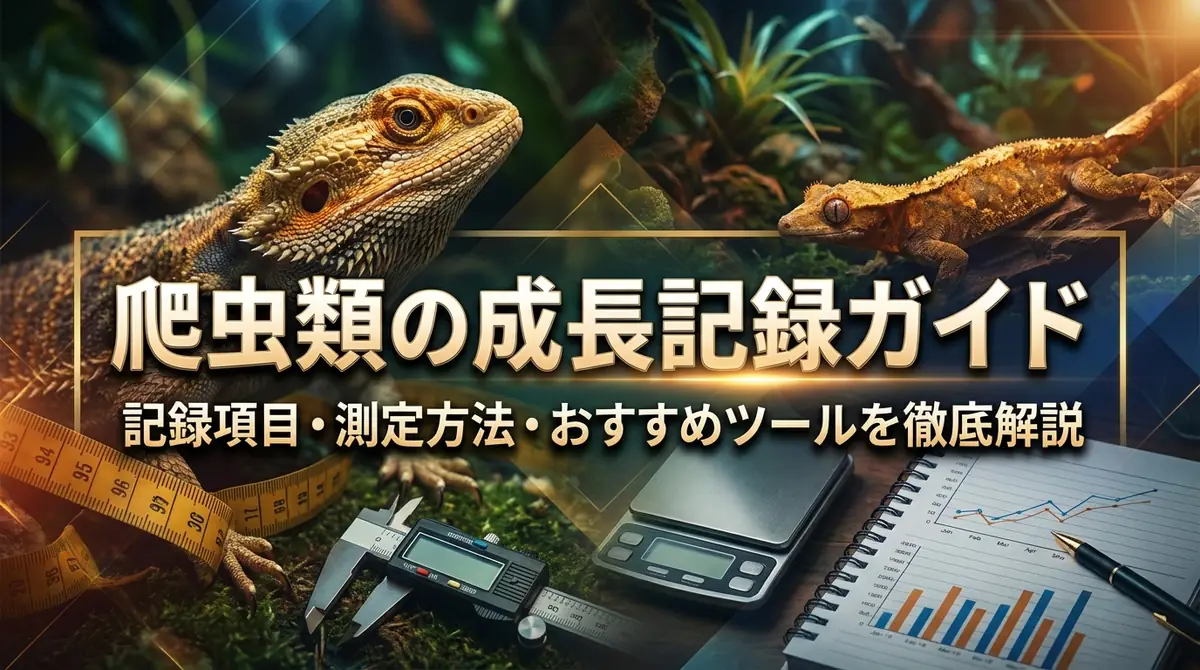 爬虫類の成長記録ガイド｜記録項目・測定方法・おすすめツールを徹底解説