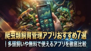 爬虫類飼育管理アプリおすすめ7選｜多頭飼いや無料で使えるアプリを徹底比較