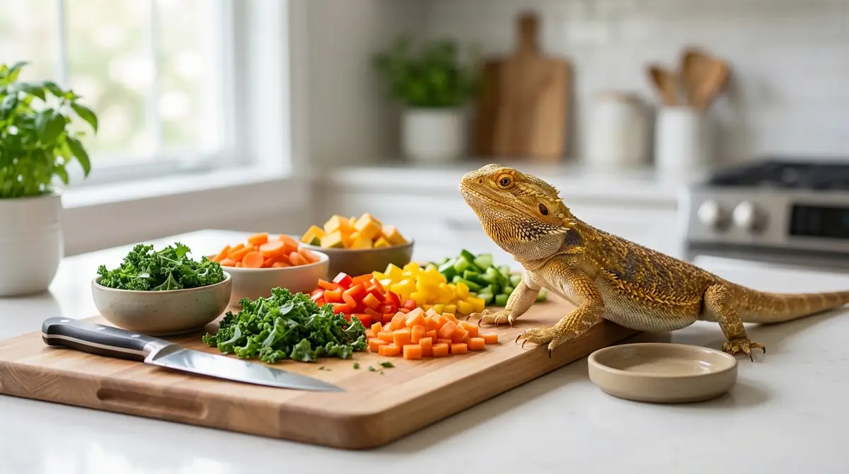 フトアゴヒゲトカゲへの野菜の与え方【切り方・量・頻度】