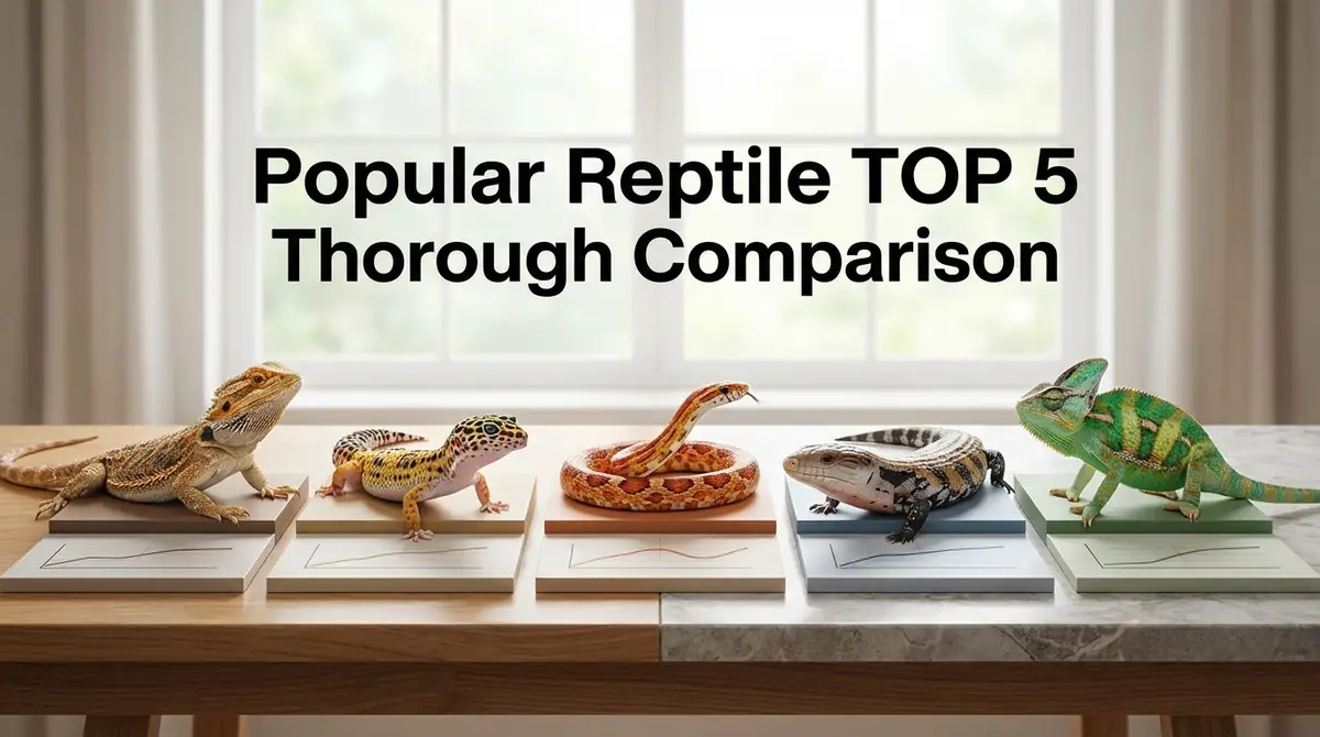 人気爬虫類TOP5を徹底比較【一覧表付き】