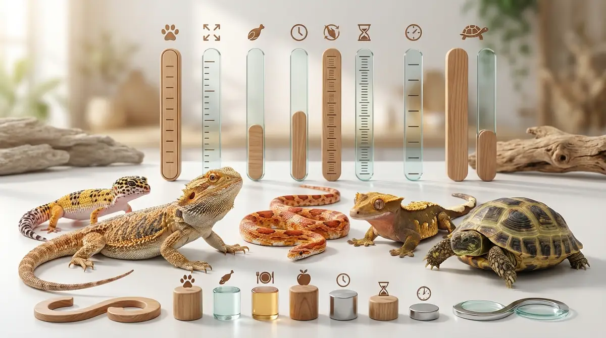 初心者向け爬虫類5種を7つの軸で徹底比較