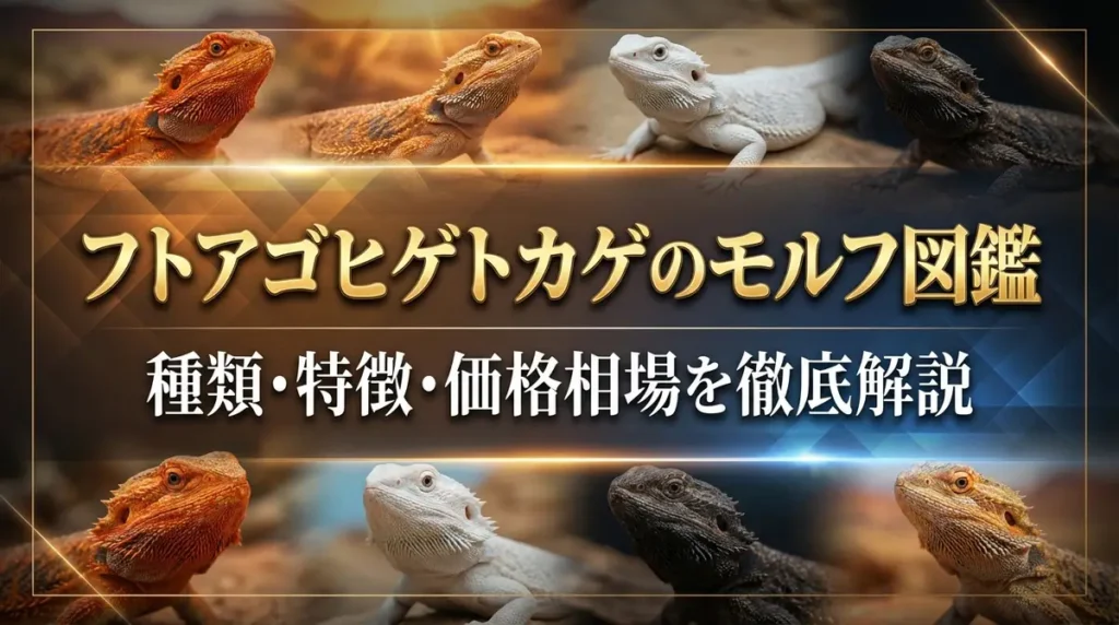 フトアゴヒゲトカゲのモルフ図鑑｜種類・特徴・価格相場を徹底解説
