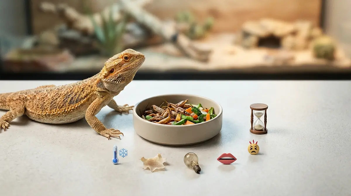 フトアゴヒゲトカゲが拒食する6つの原因【チェックリスト付き】