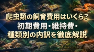 爬虫類の飼育費用はいくら？初期費用・維持費・種類別の内訳を徹底解説