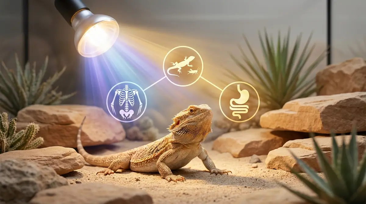 フトアゴヒゲトカゲにUVBが必要な3つの理由