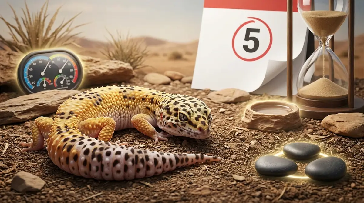 レオパの便秘は5日以上が目安｜今すぐ確認すべき3つのポイント