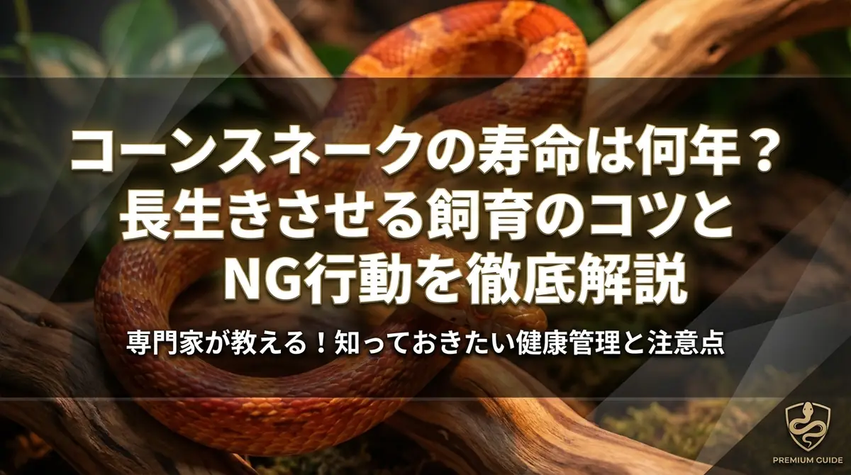コーンスネークの寿命は何年?長生きさせる飼育のコツとNG行動を徹底解説