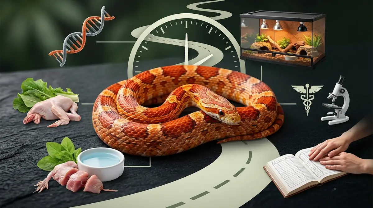 コーンスネークの寿命を左右する5つの要因