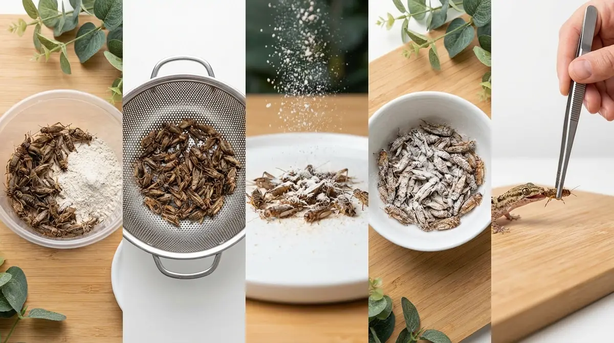 コオロギの与え方｜下処理から給餌までの5ステップ