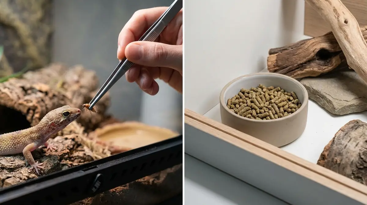 ピンセット給餌と置き餌はどちらがいい？