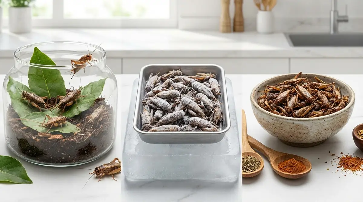 生・冷凍・乾燥コオロギの選び方