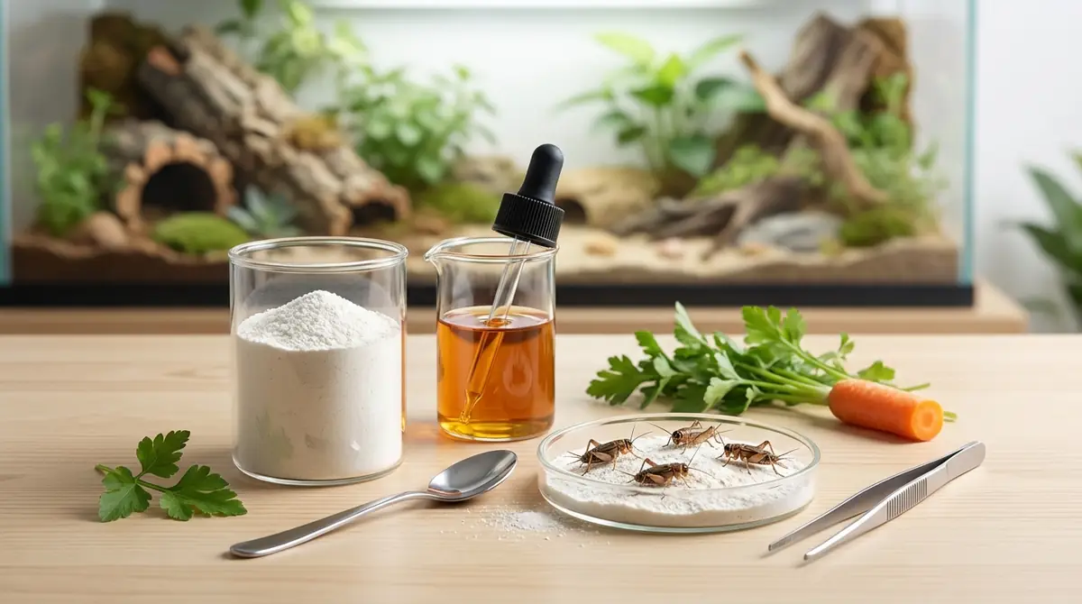 コオロギ給餌に必須のサプリメント2種