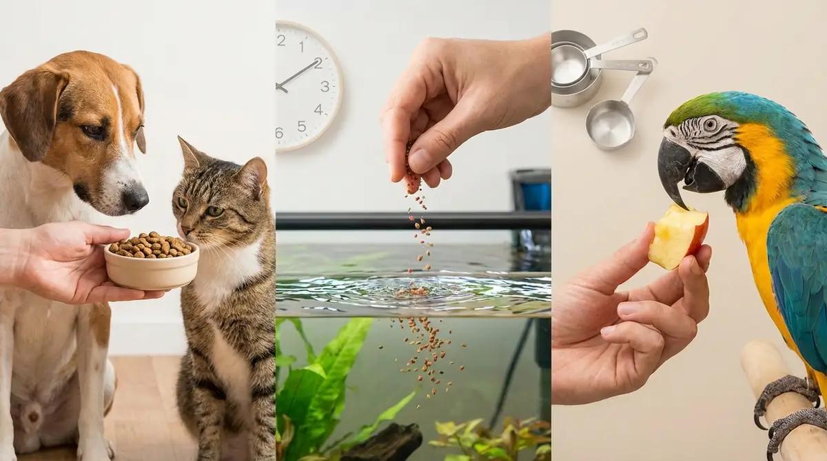 餌やりの基本｜頻度・サイズ・与え方