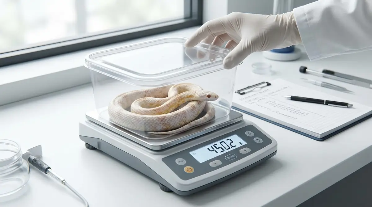 コーンスネークの体重を正確に測定する方法【5ステップ】